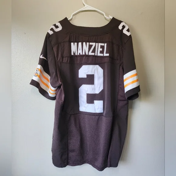 Cleveland Browns NIke On Field NfL Jersey Sz 48 Brown #2 Manziel Sewn Stitched - Picture 2 of 14
